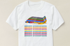 T-Shirt Braniff Sheppard Collection DC-8 Calder South America In A Row Short Sleeve White