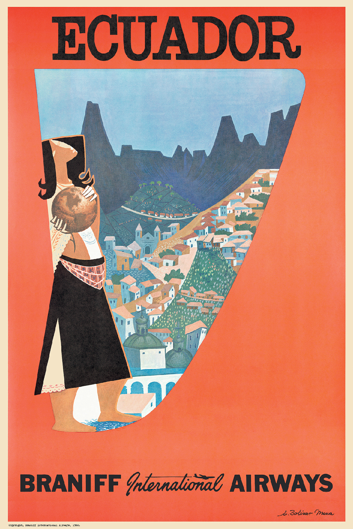 Braniff ビンテージアートポスター Braniff ビンテージアートポスター 【公式通販】