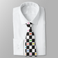 Necktie Men's Braniff Alexander Girard Design Black and White BI Check