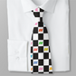 Necktie Men's Braniff Alexander Girard Design Black and White BI Check