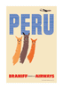 Peru, Braniff International Airways, 1950s [Llamas] - Premium Open Edition