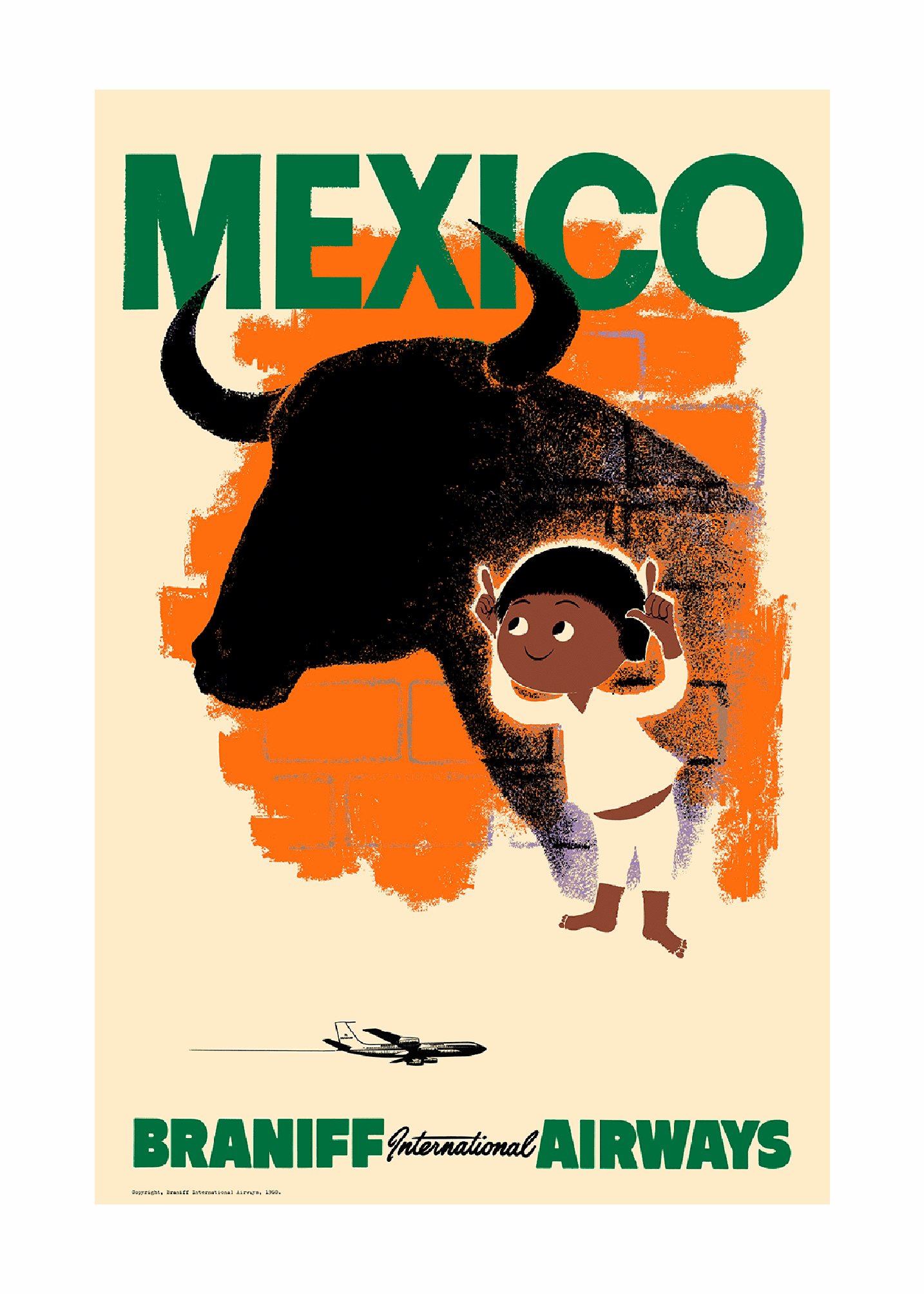 Mexico, Braniff International Airways, 1950s [Child's play] - Premium Open Edition
