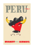 Peru, Braniff International Airways, 1950s [Snorting Bull] - Premium Open Edition