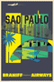 Sao Paolo, Braniff International Airways, 1960s [Viaduto do Cha] - Premium Open Edition