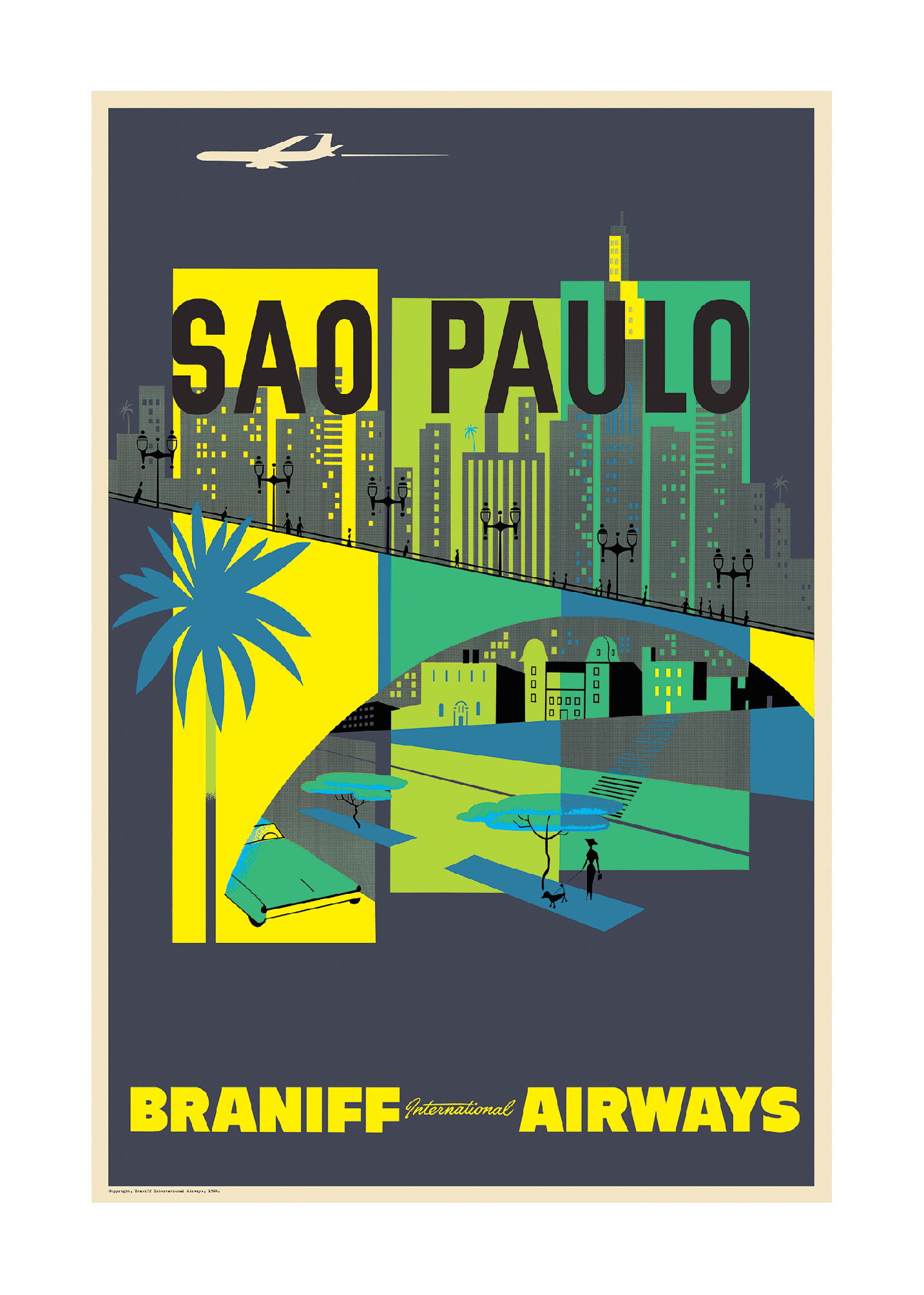Sao Paolo, Braniff International Airways, 1960s [Viaduto do Cha] - Premium Open Edition