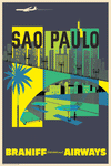 Sao Paolo, Braniff International Airways, 1960s [Viaduto do Cha] - Premium Open Edition