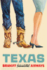 Texas, Braniff International Airways - United Air Lines, 1960s [Cowboy boots] - Museum Grade Limited Edition