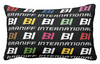Pillow or Lumbar Bar Pillow Braniff Alexander Girard Design BI Logo Multi Color Black