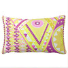 Lumbar Bar Pillow - Vivara Yellow Plum Pink Pillows - BI 1968 Pucci Vivara Collection Pillows - Braniff Boutique