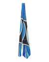 Braniff Men's Full Design Blue Necktie - Pucci Design Necktie - Braniff Place Blue Collection Design -    BI 1972 Pucci Full Design Necktie Back View - Braniff Boutique