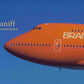 BRAND NEW!! Airplane Model Braniff International Boeing 747SP-27 Orange Ultra 1/200 Scale