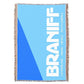 Throw Blanket 727 Braniff Place Two Tone Blue