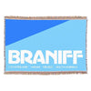 Throw Blanket 727 Braniff Place Two Tone Blue