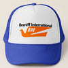 Baseball Net Back Cap Mesh Multiple Colors with Braniff Logos