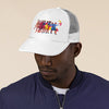 Baseball Net Back Cap Mesh Multiple Colors with Braniff Logos