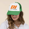 Baseball Net Back Cap Mesh Multiple Colors with Braniff Logos