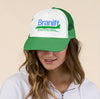Baseball Net Back Cap Mesh Multiple Colors with Braniff Logos