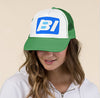 Baseball Net Back Cap Mesh Multiple Colors with Braniff Logos