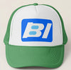Baseball Net Back Cap Mesh Multiple Colors with Braniff Logos