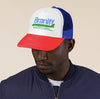 Baseball Net Back Cap Mesh Multiple Colors with Braniff Logos
