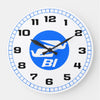 Clock Braniff 727 Bulkhead with Bluebirds