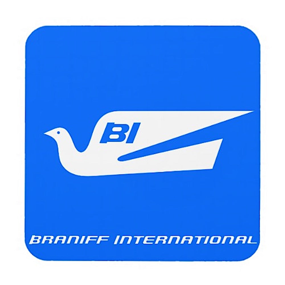 Drink Coaster Braniff Bluebird Alexander Girard Multi Color Set of 6