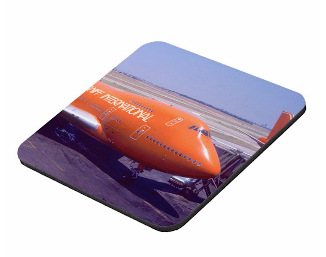 Drink Coaster Braniff Boeing 747 Big Orange Set of 6