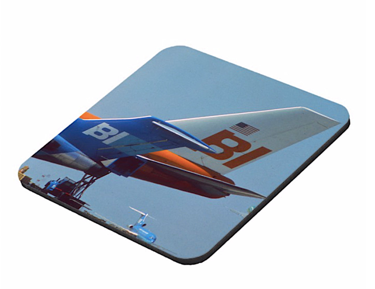 Drink Coaster Braniff Boeing 747 Big Orange Set of 6