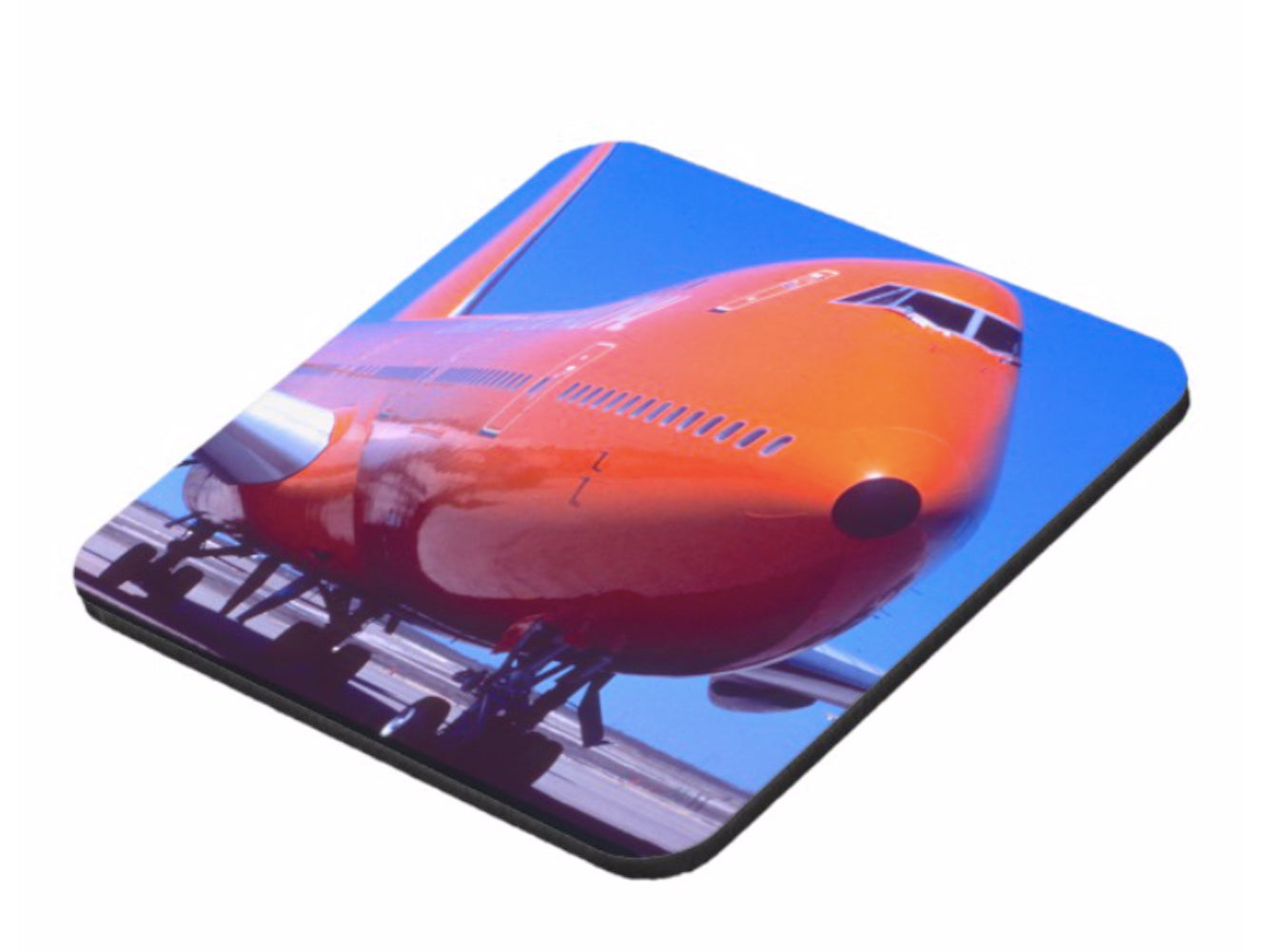 Drink Coaster Braniff Boeing 747 Big Orange Set of 6