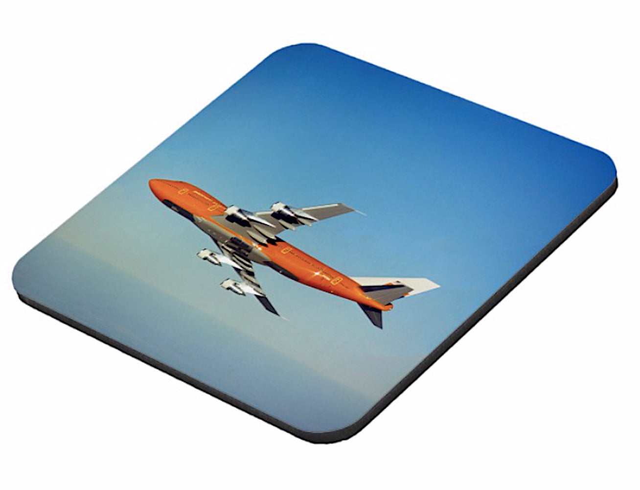 Drink Coaster Braniff Boeing 747 Big Orange Set of 6