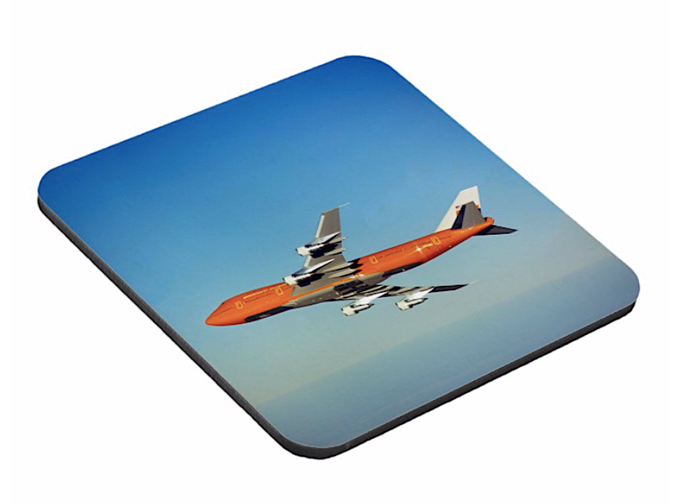 Drink Coaster Braniff Boeing 747 Big Orange Set of 6