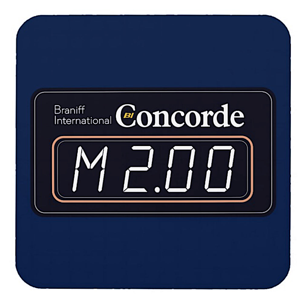 Drink Coaster Braniff Concorde Mach 2 Meter Set of 6