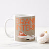 Coffee Mug 11 oz Braniff Concorde Ultra in Orange and Beige