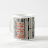 Coffee Mug 11 oz Braniff Luggage Tag Domestic and Mexico Cities