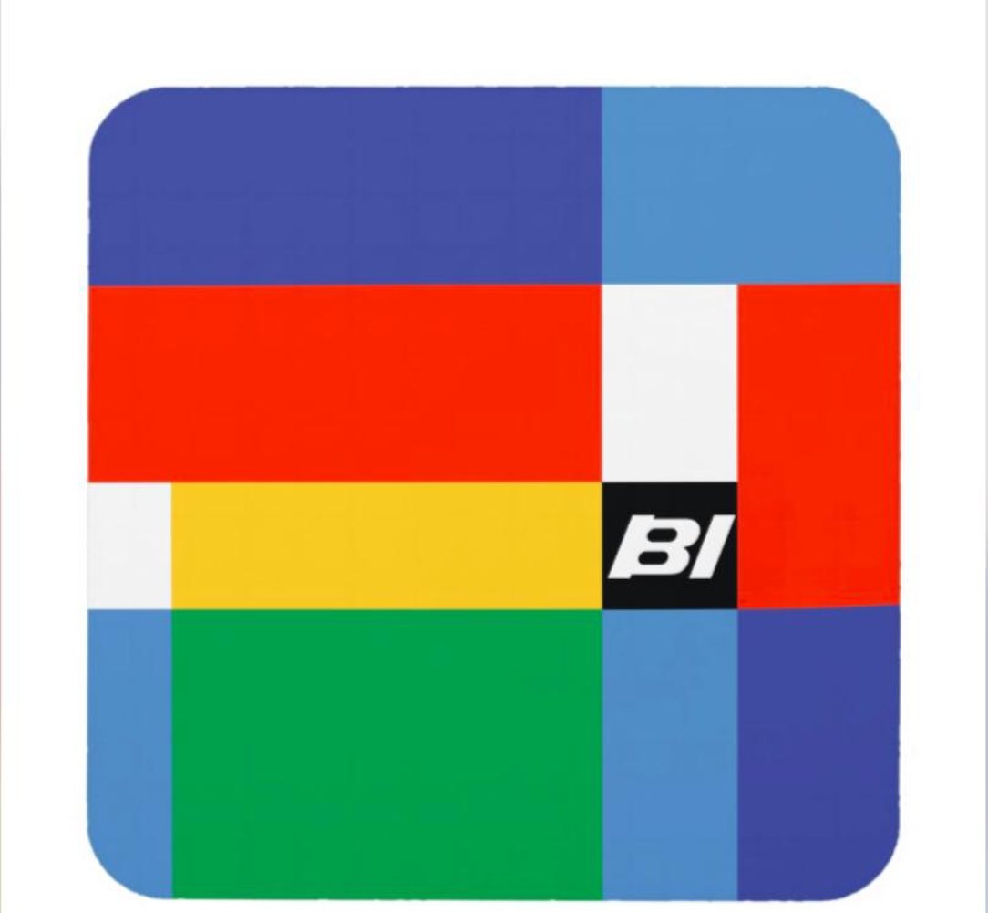 Drink Coaster Braniff Girard Multi Color Set of 6