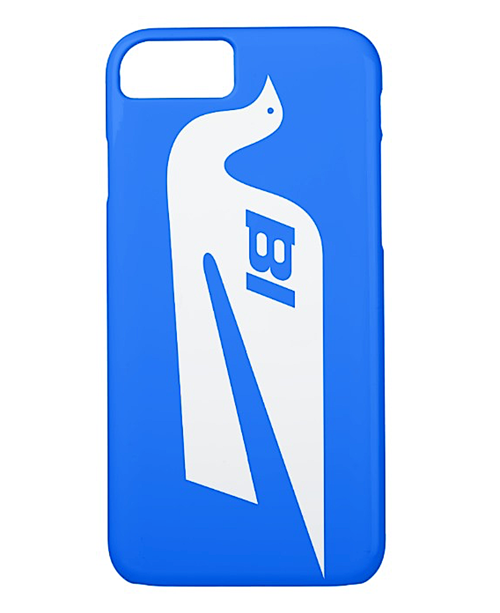Phone Case iPhone and Galaxy Barely There Braniff Alexander Girard Design Bluebird White Blue