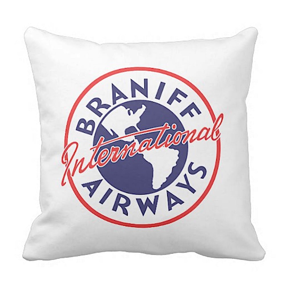 Pillow Braniff International Airways Logo 1948