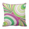 Throw Pillow - Pink Pillow - Braniff Pucci Design Pillows - Braniff Boutique