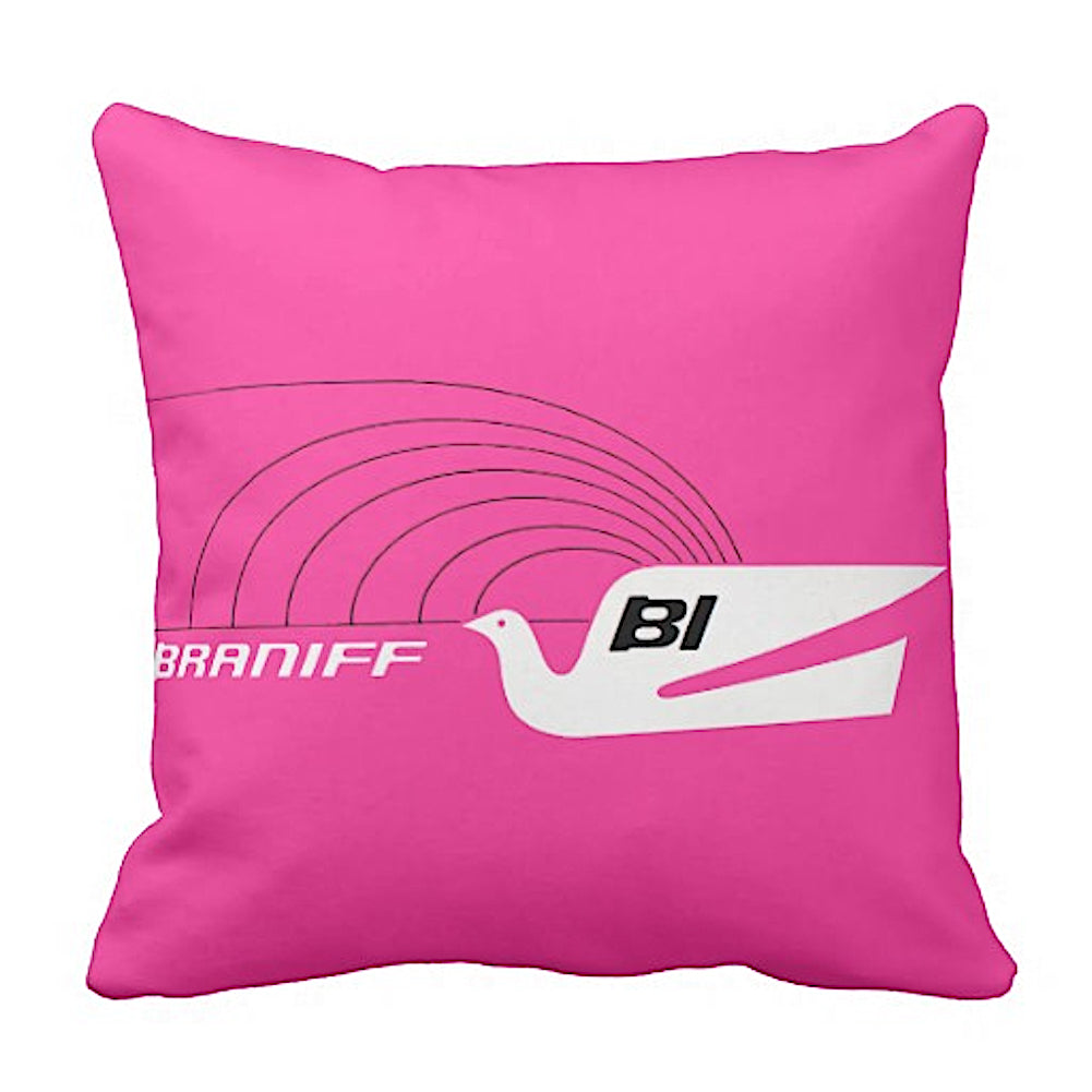 Pillow Braniff Alexander Girard Design Jetset Bluebird Multiple Colors