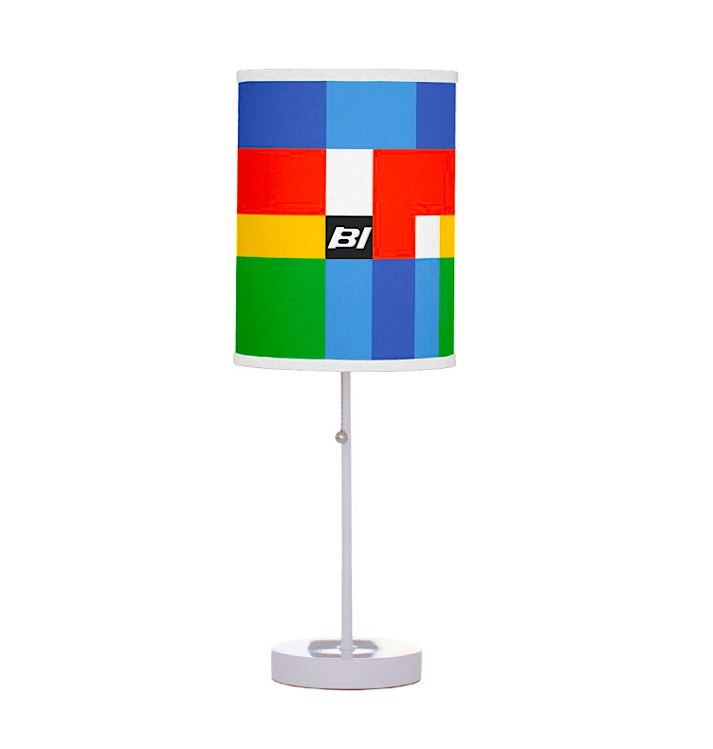 Round Table Lamp with Shade Multiple Logos