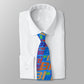 Necktie Men's Braniff Alexander Girard Design BI Logo Multi Blue
