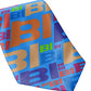 Necktie Men's Braniff Alexander Girard Design BI Logo Multi Blue