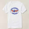 T-Shirt Braniff Mid-Continent Airlines Cross Bow Logo White Short Sleeve
