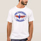 T-Shirt Braniff Mid-Continent Airlines Cross Bow Logo White Short Sleeve