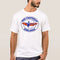T-Shirt Braniff Mid-Continent Airlines Cross Bow Logo White Short Sleeve
