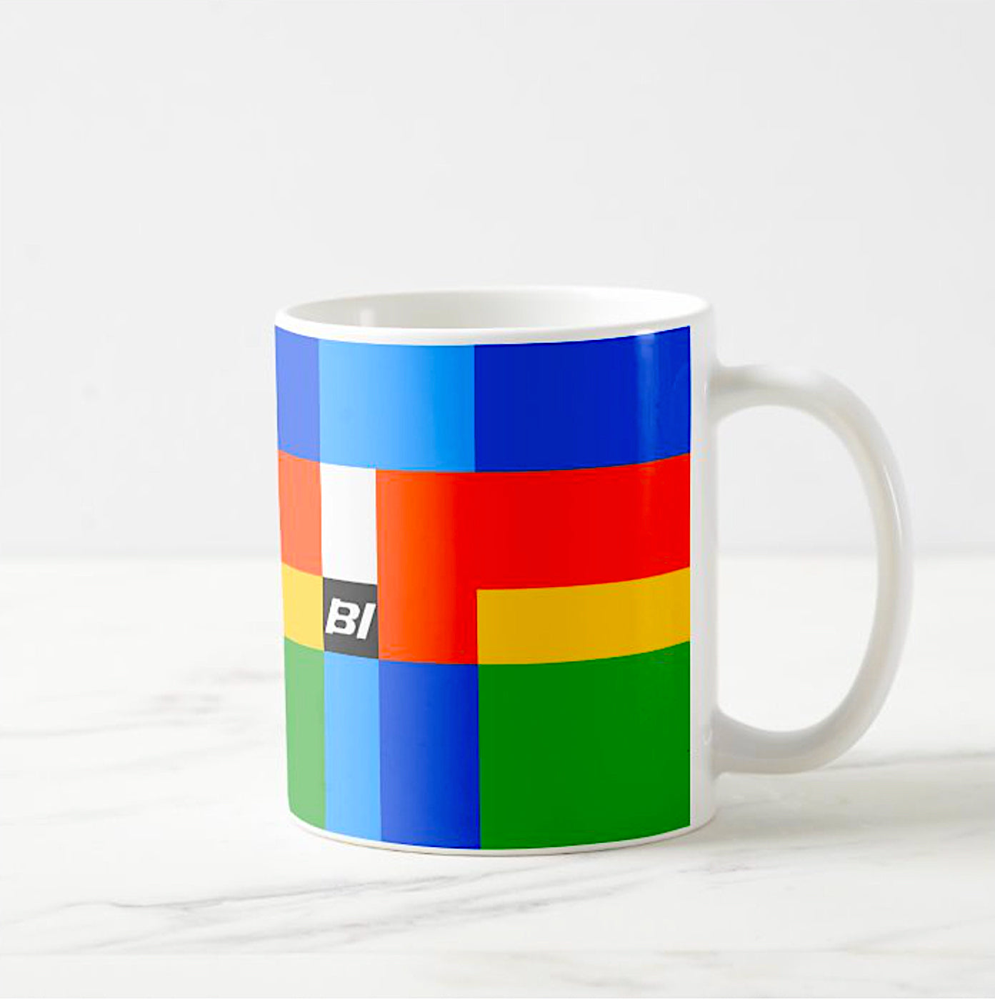 Coffee Mug 11 oz Braniff Alexander Girard Multi Design