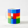 Coffee Mug 11 oz Braniff Alexander Girard Multi Design