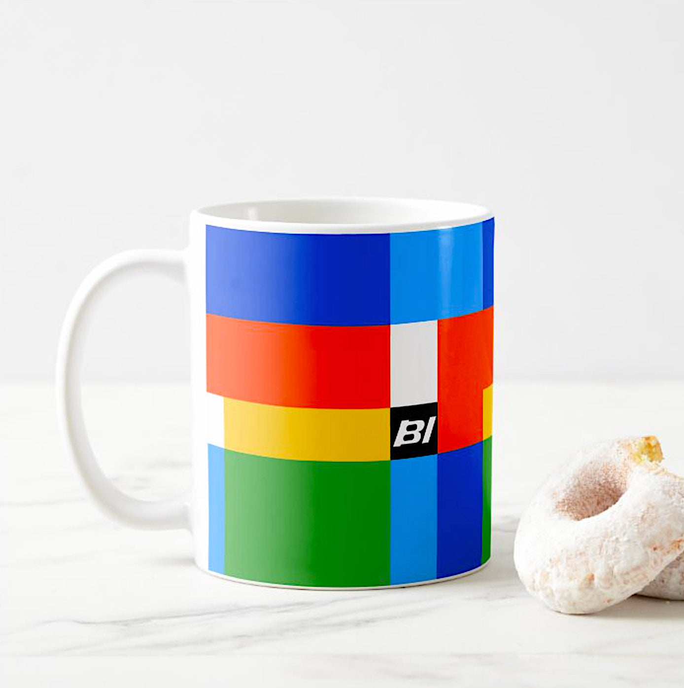 Coffee Mug 11 oz Braniff Alexander Girard Multi Design
