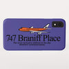 Phone Case iPhone and Galaxy Barely There Braniff 747 Exclusive Address Purple