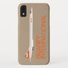 Phone Case iPhone and Galaxy Barely There Braniff Concorde SST Orange Beige